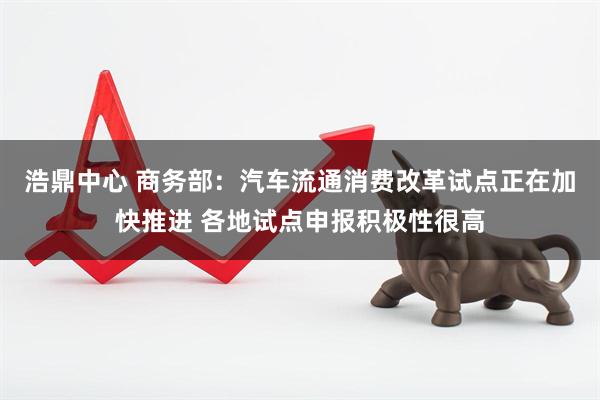 浩鼎中心 商务部：汽车流通消费改革试点正在加快推进 各地试点申报积极性很高