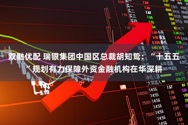 双融优配 瑞银集团中国区总裁胡知鸷：“十五五”规划有力保障外资金融机构在华深耕